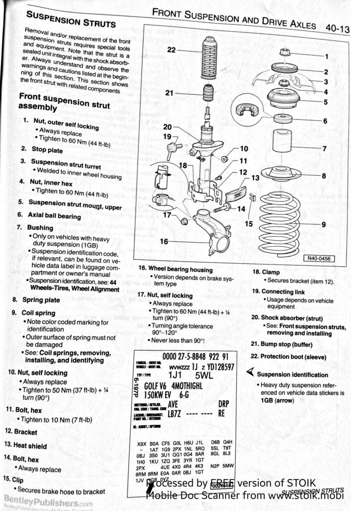 HELP!! Front Suspension Bearing and Mount VW Vortex Volkswagen Forum
